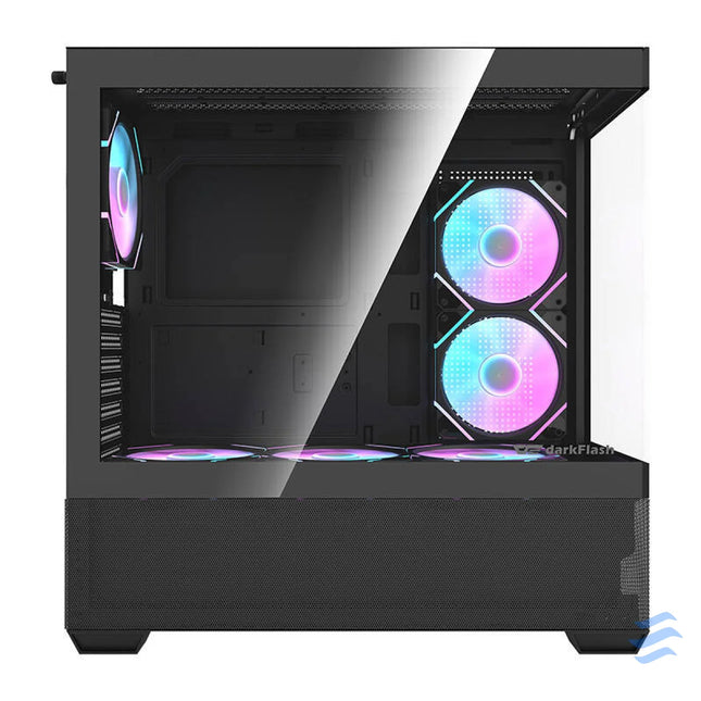 Darkflash DS900 AIR computer case (black) + 6 ARGB fans With fan