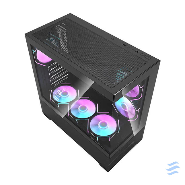 Darkflash DS900 AIR computer case (black) + 6 ARGB fans With fan