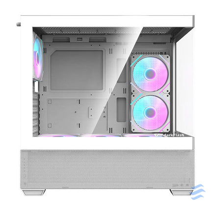 Darkflash DS900 AIR computer case (white) + 6 ARGB fans With fan