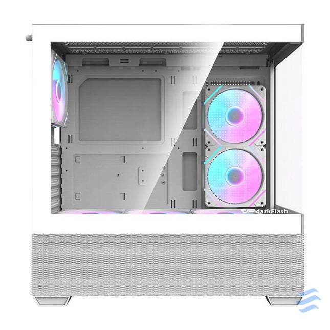 Darkflash DS900 AIR computer case (white) + 6 ARGB fans With fan