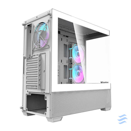 Darkflash DS900 AIR computer case (white) + 6 ARGB fans With fan