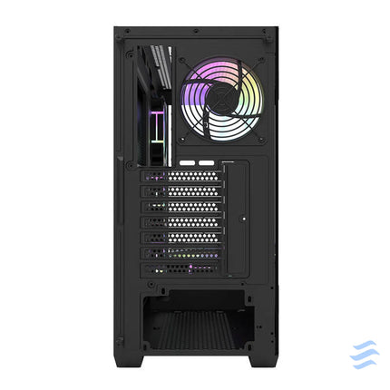 Darkflash DS900 computer case (black) + 7 ARGB fans With fan