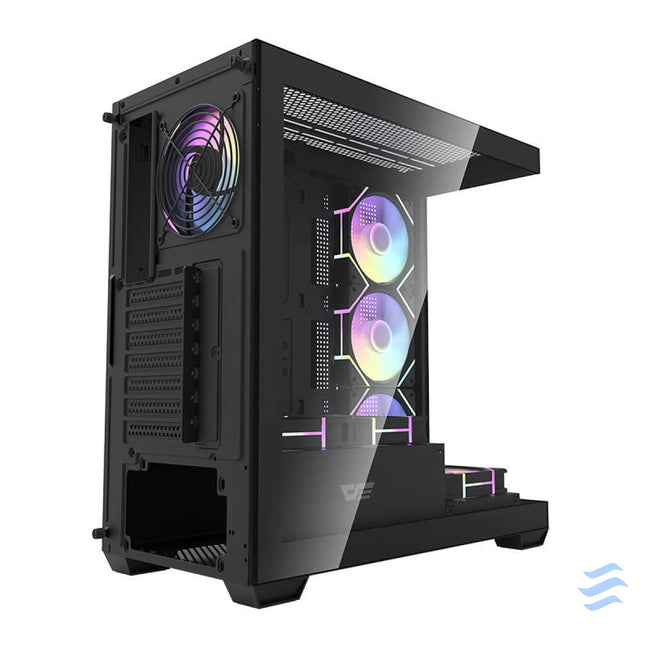 Darkflash DS900 computer case (black) + 7 ARGB fans With fan
