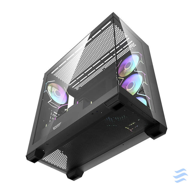 Darkflash DS900 computer case (black) + 7 ARGB fans With fan
