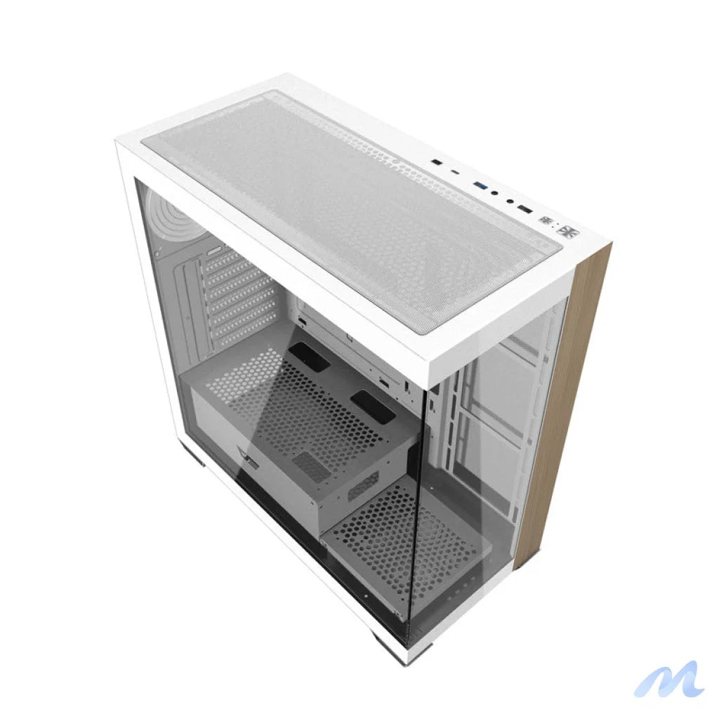 Darkflash DS900W computer case without fans (White)