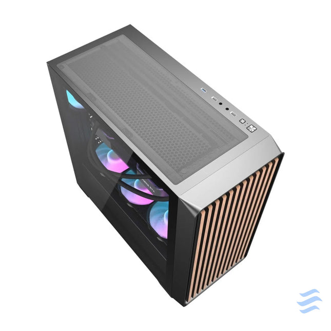 Darkflash DS900WD computer case (black) + 4 fans With fan