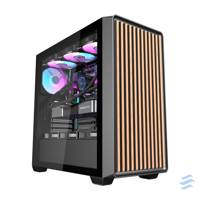 Darkflash DS900WD computer case (black) + 4 fans With fan