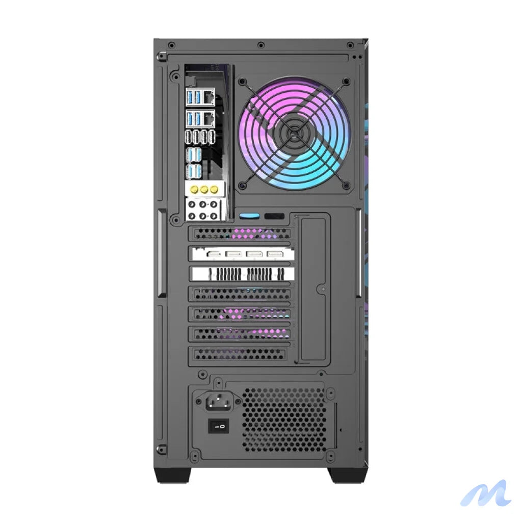 Darkflash DS900WS computer case (black) + 4 fans
