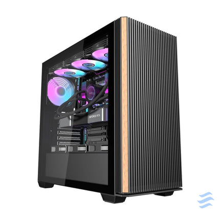 Darkflash DS900WS computer case (black) + 4 fans With fan