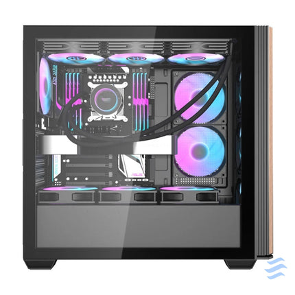 Darkflash DS900WS computer case (black) + 4 fans With fan
