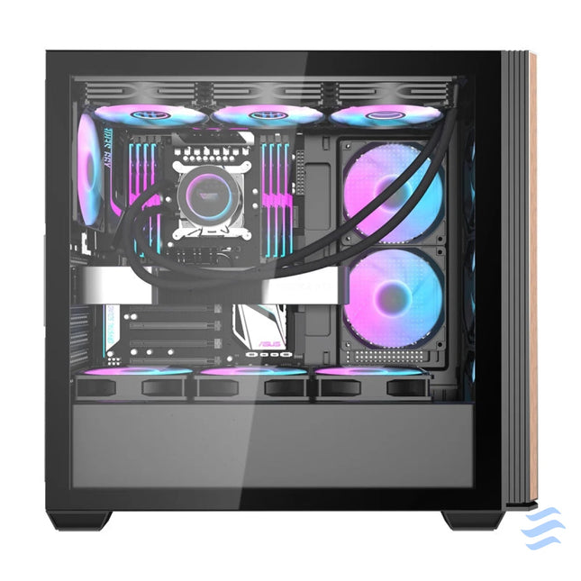 Darkflash DS900WS computer case (black) + 4 fans With fan