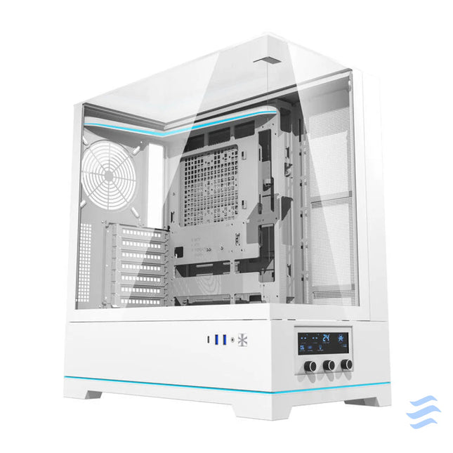 Darkflash DY450 computer case without fans (white) Without fan