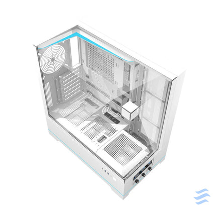 Darkflash DY450 computer case without fans (white) Without fan