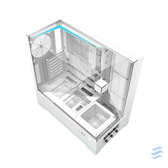 Darkflash DY450 computer case without fans (white) Without fan