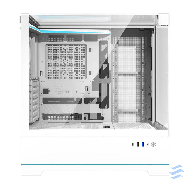 Darkflash DY450 computer case without fans (white) Without fan
