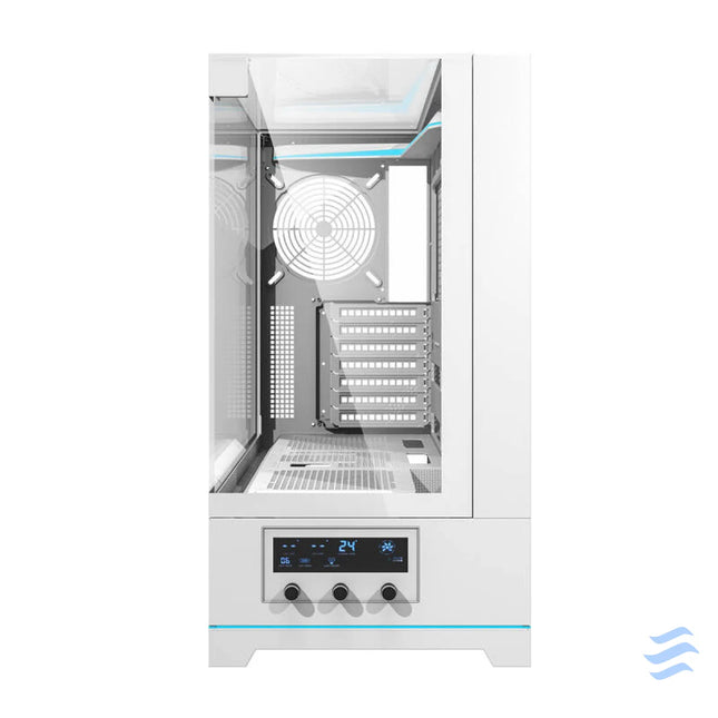Darkflash DY450 computer case without fans (white) Without fan