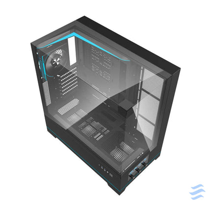 Darkflash DY450 PRO computer case (black) + 1 fan Without fan