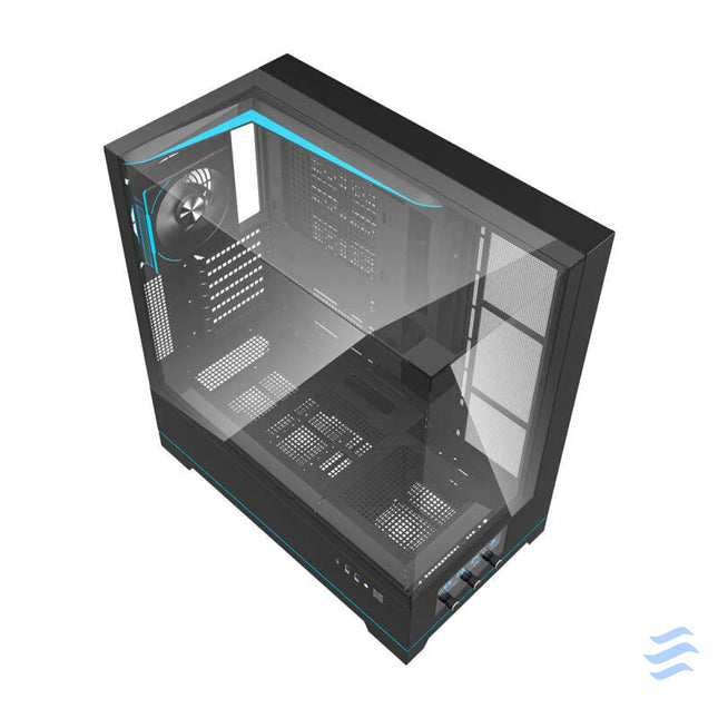 Darkflash DY450 PRO computer case (black) + 1 fan Without fan