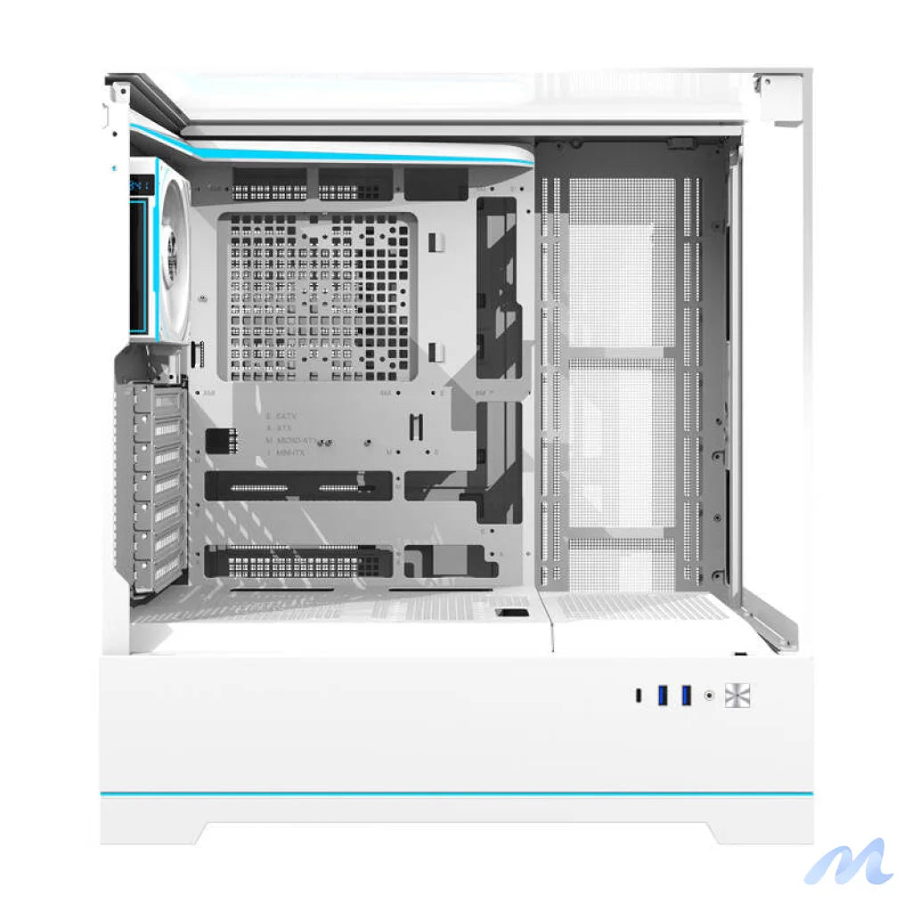Darkflash DY450 PRO computer case (white) + 1 fan