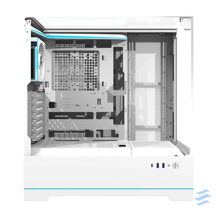 Darkflash DY450 PRO computer case (white) + 1 fan With fan