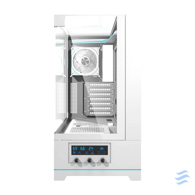 Darkflash DY450 PRO computer case (white) + 1 fan With fan