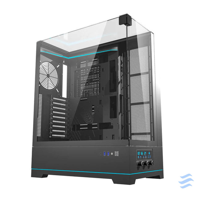 Darkflash DY450L computer case without fans (black) Without fan