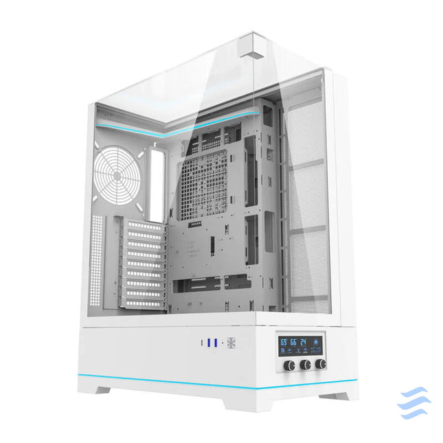 Darkflash DY450L computer case without fans (white) Without fan