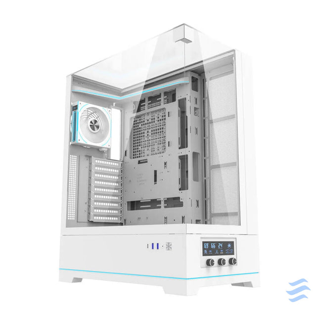 Darkflash DY450L PRO computer case (white) + 1 fan With fan