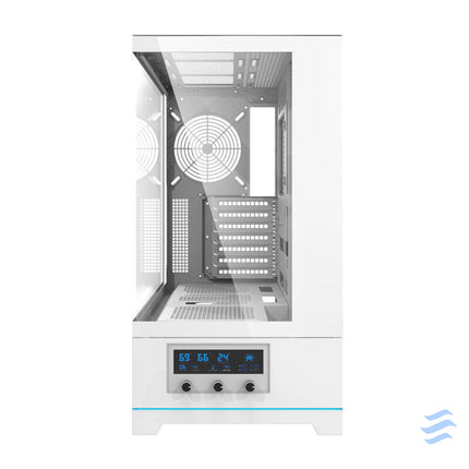 Darkflash DY451 computer case without fans (white) Without fan