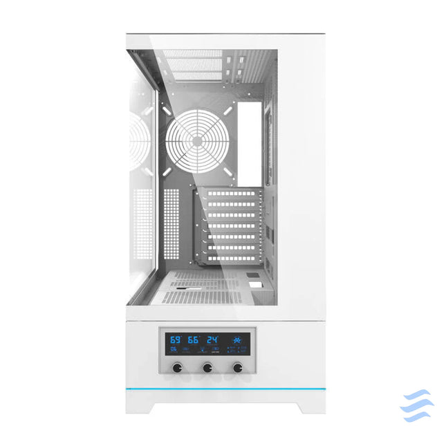 Darkflash DY451 computer case without fans (white) Without fan