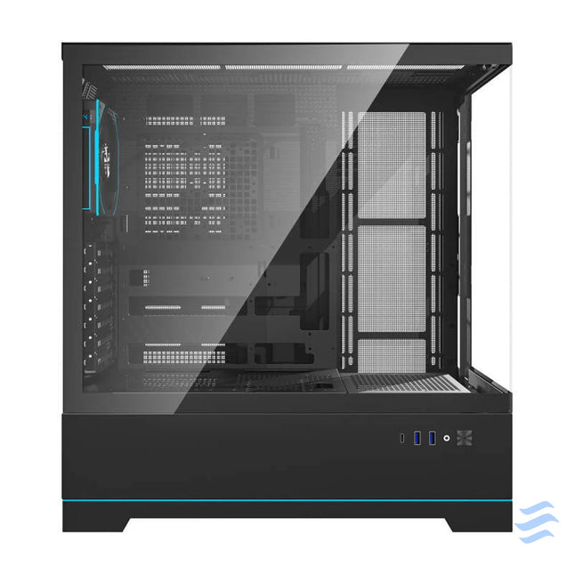 Darkflash DY451 PRO computer case (black) + 1 fan With fan