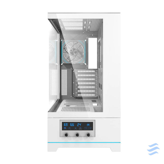 Darkflash DY451 PRO computer case (white) + 1 fan With fan