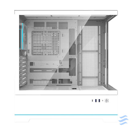 Darkflash DY451 PRO computer case (white) + 1 fan With fan
