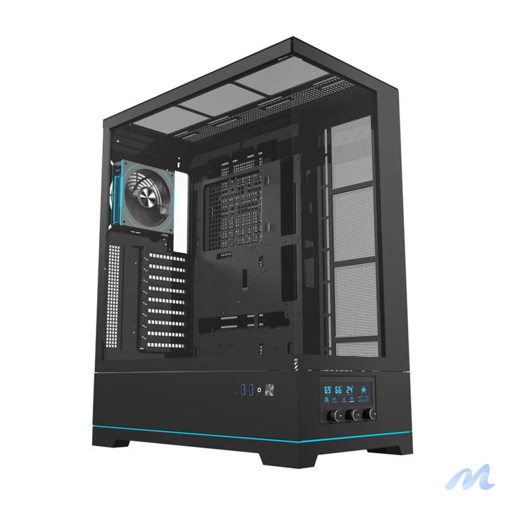Darkflash DY451L PRO computer case (black) + 1 fan