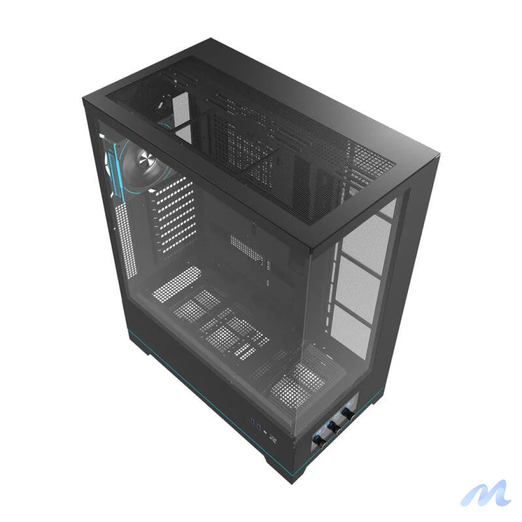 Darkflash DY451L PRO computer case (black) + 1 fan