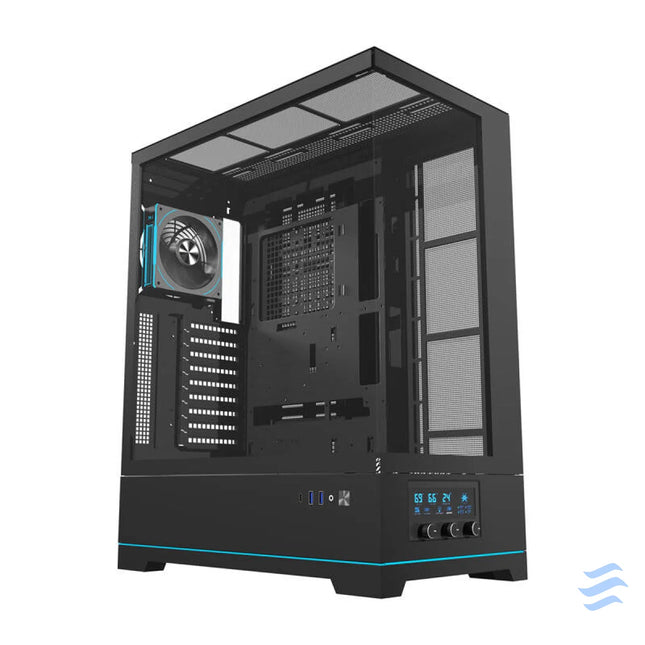 Darkflash DY451L PRO computer case (black) + 1 fan With fan