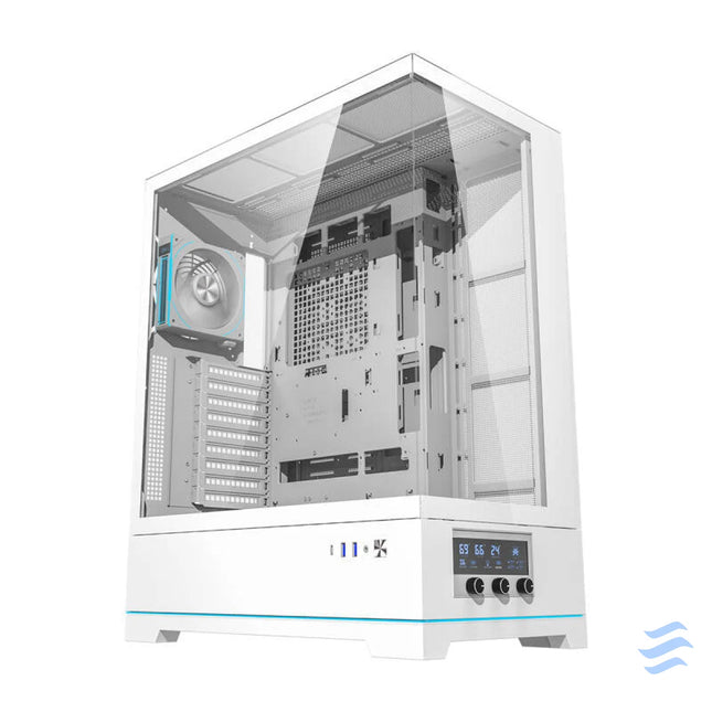 Darkflash DY451L PRO computer case (white) + 1 fan With fan