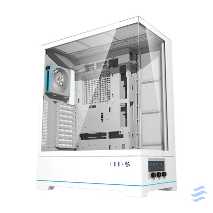Darkflash DY451L PRO computer case (white) + 1 fan With fan
