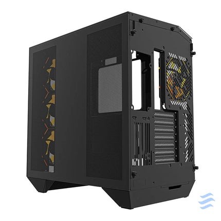 Darkflash DY470 computer case (black) + 4 fans + GPU bracket With fan