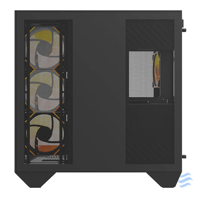 Darkflash DY470 computer case (black) + 4 fans + GPU bracket With fan