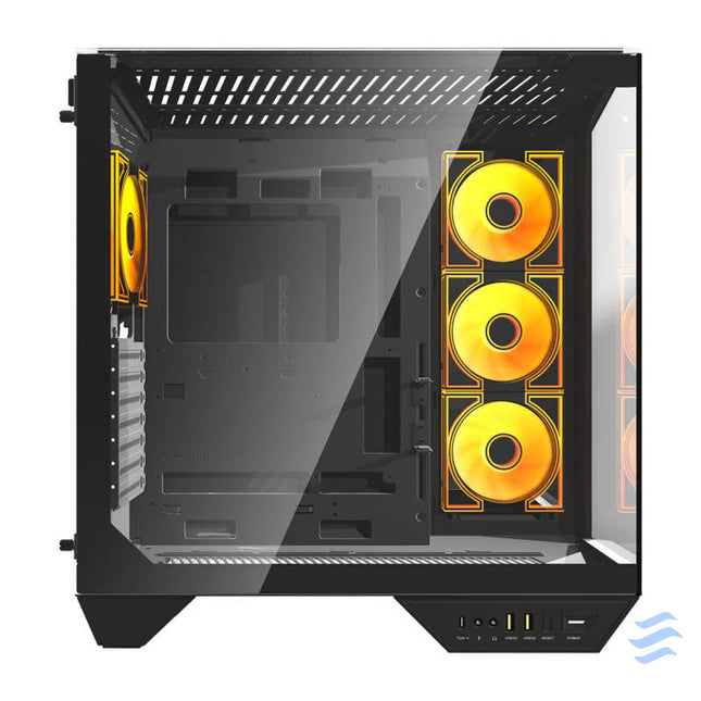 Darkflash DY470 computer case (black) + 4 fans With fan