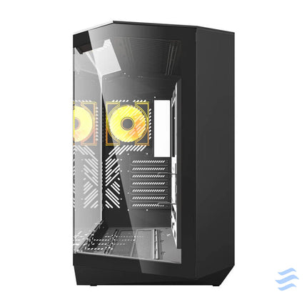 Darkflash DY470 computer case (black) + 4 fans With fan