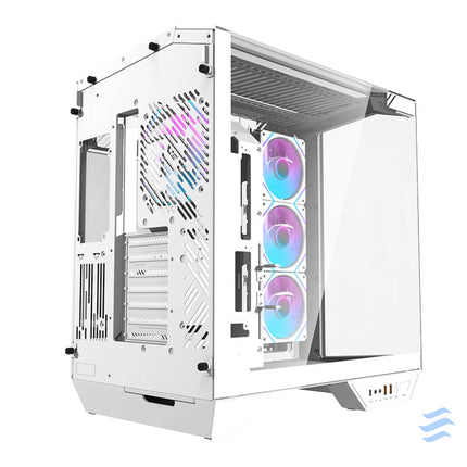 Darkflash DY470 computer case (white) + 4 fans + GPU bracket With fan