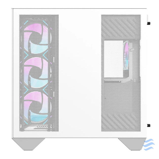 Darkflash DY470 computer case (white) + 4 fans + GPU bracket With fan