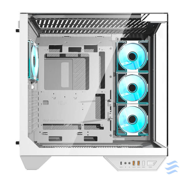 Darkflash DY470 computer case (white) + 4 fans With fan