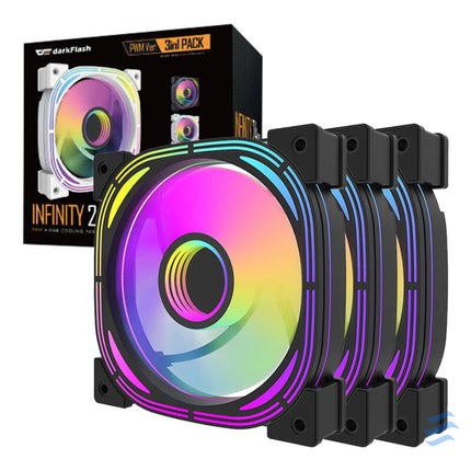 Darkflash INF24 3in1 ARGB Computer fan set (black) Fans