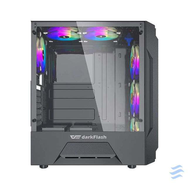 Darkflash LEO computer case (black) Without fan