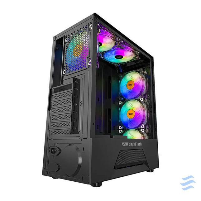Darkflash LEO computer case (black) Without fan