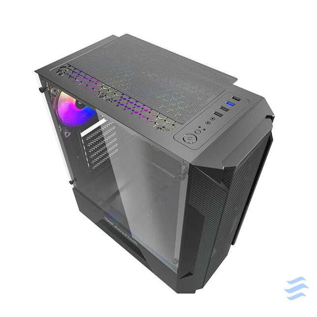 Darkflash LEO computer case (black) Without fan