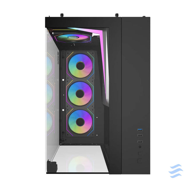 Darkflash TH285 computer case (black) + 4 fans With fan